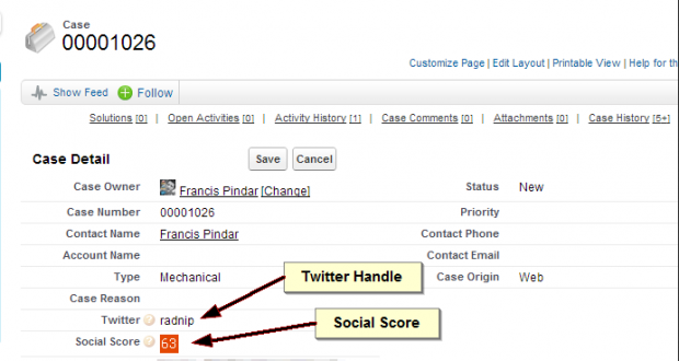 Social Image example in Salesforce